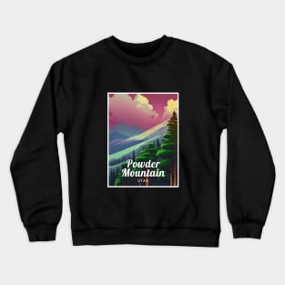 Powder Mountain Utah United States ski Crewneck Sweatshirt